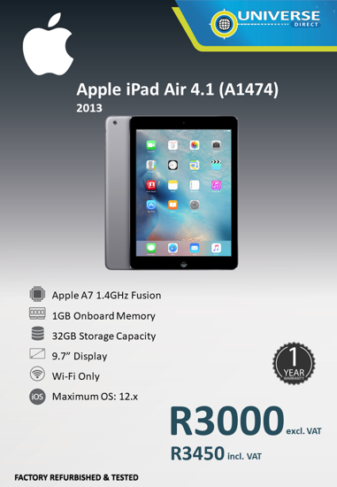 Apple Ipad Air 4 1 A1474 13 Universe Direct