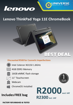 Picture of BEST DEAL-Lenovo ThinkPad Yoga 11E Celeron N3150 4GB 16GB ChromeOS Touch