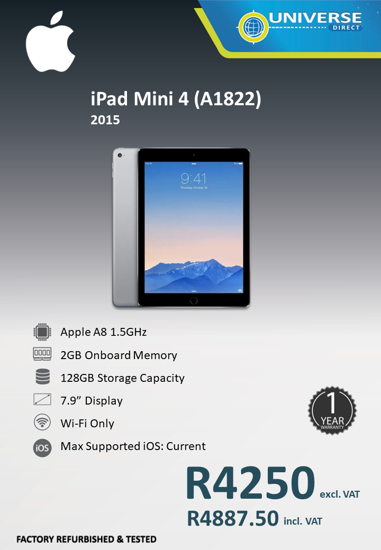 Picture of iPad Mini 4 A1822 (2015)