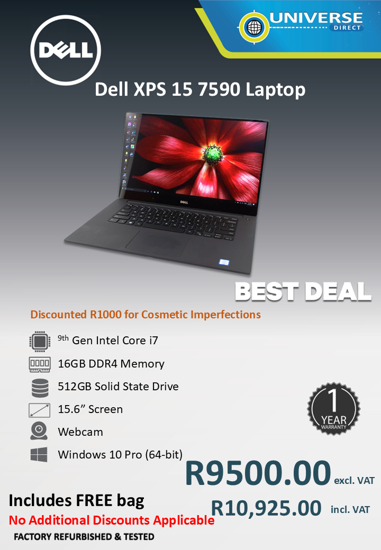 Picture of BEST DEAL-Dell XPS 15 7590 i7 16GB 512GB W10P