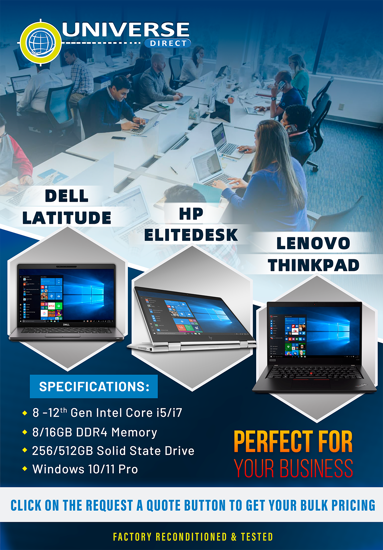 Picture of Bulk Dell, Lenovo, & HP Laptops Request