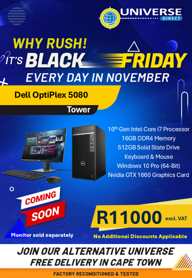 Black Friday Arriving Soon Dell Optiplex I Th Gen Gb Gb W P Tower Gtx