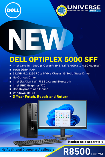 Picture of NEW  - Dell OptiPlex 5000 i5 12th Gen 16GB 512GB W10P SFF