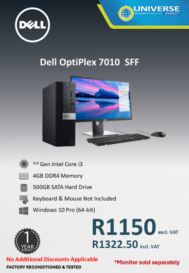 Picture of Dell OptiPlex 7010 i3 4GB 500GB W10P SFF