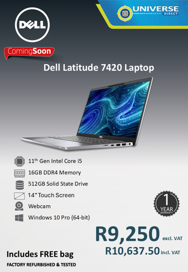 Picture of ARRIVING SOON - Dell Latitude 7420 i5 11th Gen 16GB 512GB Touch Screen W10P Laptop